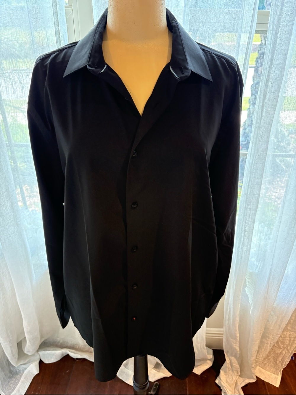 Nautica Black Men's Long Sleeve Button-Up Shirt